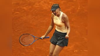 Madrid Open: Maria Sharapova beats Kristina Mladenovic to enter quarters; Caroline Wozniacki, Garbine Muguruza ousted