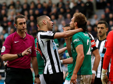 Premier League: Newcastle United striker Islam Slimani charged with violent conduct by FA for kicking Craig Dawson Premier League: Newcastle United striker Islam Slimani charged with violent conduct by FA for kicking Craig Dawson