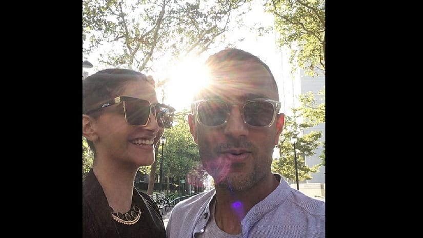 Sonam Kapoor with Anand Ahuja. Image courtesy Instagram/@anandahuja