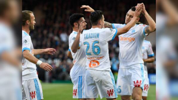 Ligue 1: Florian Thauvin strikes late in draw against Guingamp to keep Marseille's Champions League hopes alive