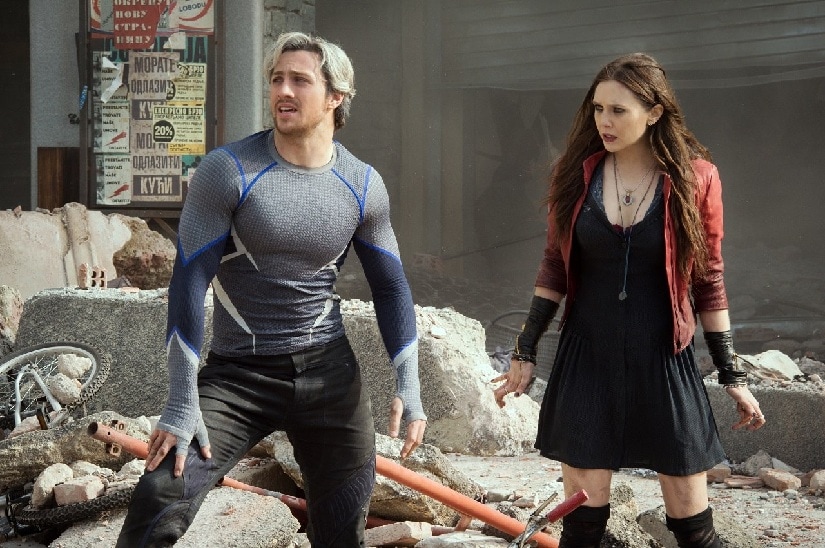 Quicksilver and Scarlet Witch in Avengers: Age of Ultron. Marvel Studios