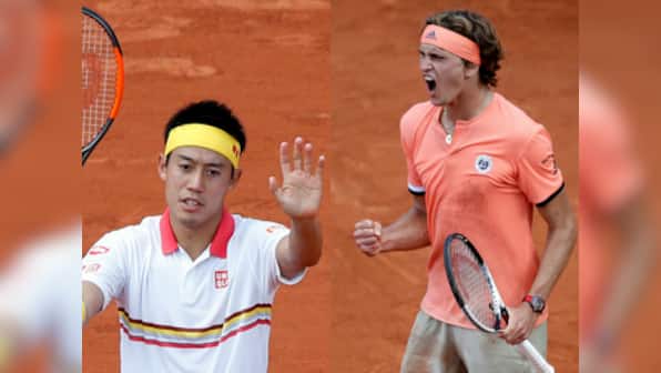 French Open 2018: Alexander Zverev, Kei Nishikori and Grigor Dimitrov survive five-setters to reach 3rd round