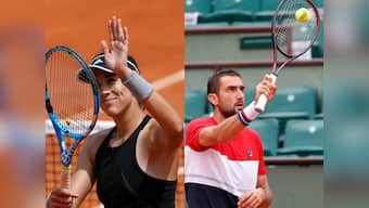 French Open 2018: Garbine Muguruza and Marin Cilic reach third round at Roland Garros with contrasting wins
