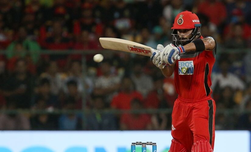 Virat Kohli bats against Mumbai Indians. SPORTZPICS 