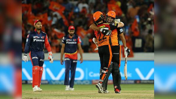 IPL 2018: Sunrisers Hyderabad climb atop standings after clinching last-over win over struggling Delhi Daredevils