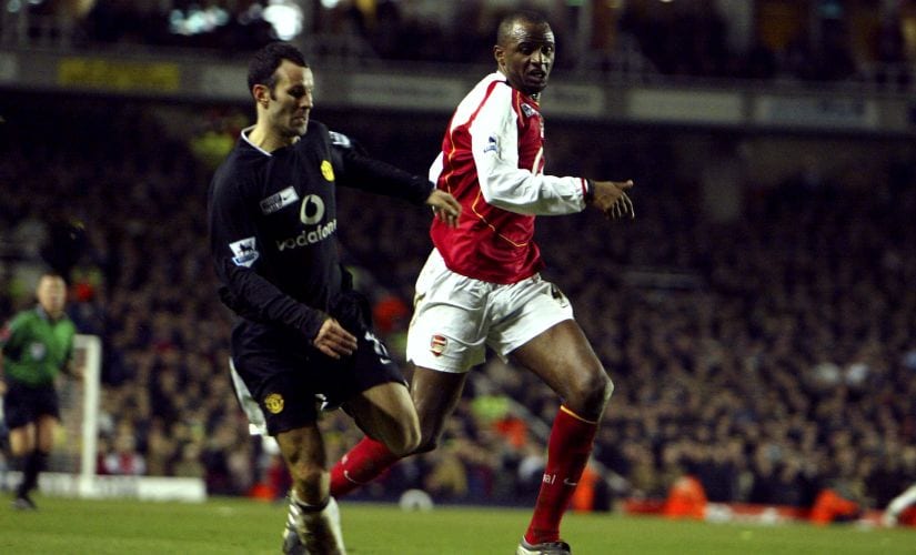 Arsenal's Patrick Vieira in action against Manchester United in 2005. Reuters