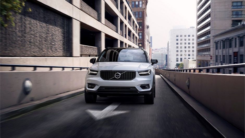 Front part of the New Volvo XC40.