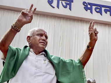 Karnataka political crisis: BS Yeddyurappa confident of proving majority ahead of sixth floor test since 2007 Karnataka political crisis: BS Yeddyurappa confident of proving majority ahead of sixth floor test since 2007