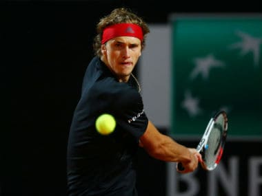 Alexander Zverev in action. Reuters