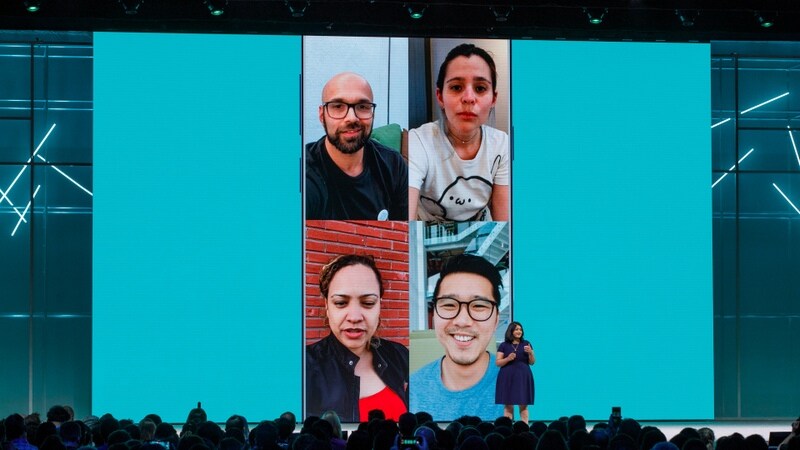 Group chat on WhatsApp.