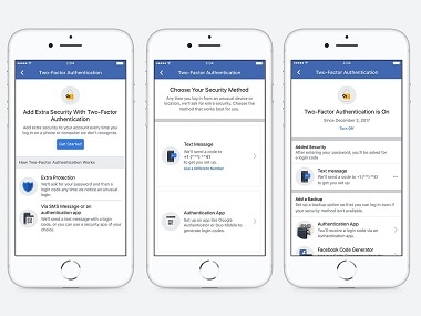 Facebook streamlines its two factor authentication feature.
