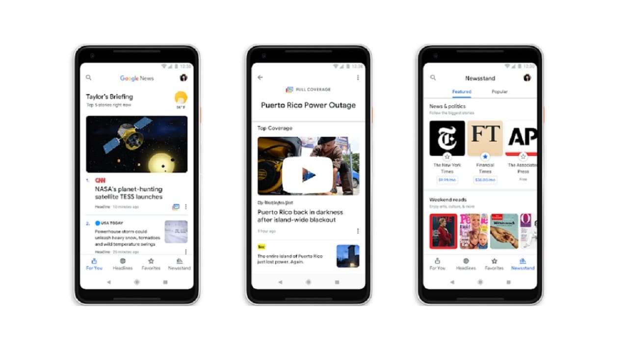 Google IO 2018: Google News App To Undergo Complete Redesign With A ...