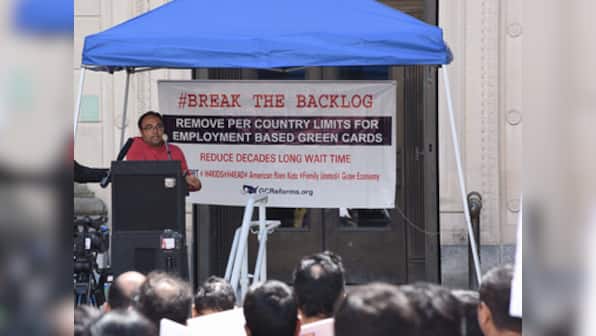 H1B workers 'stuck' in decades long wait for Green Cards rally in New Jersey as immigration enters frontline of US politics