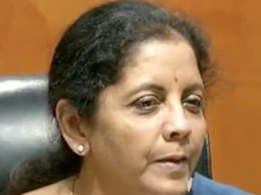 BJP leader Nirmala Sitharaman addresses a press conference in Delhi on Sunday. Image courtesy: @BJP4India