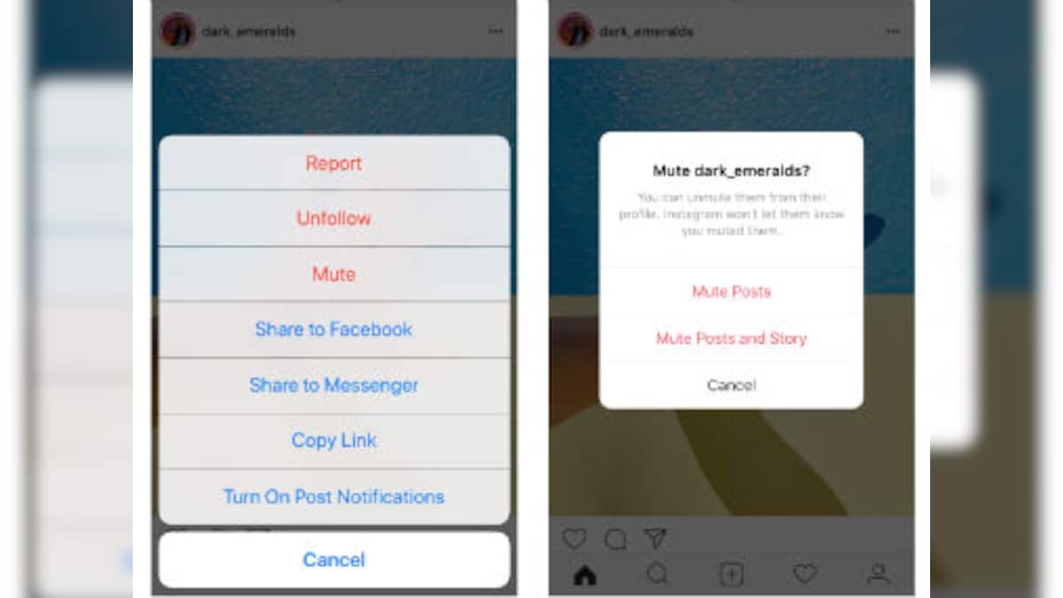 Instagram introduces a button for muting Posts and Stories from