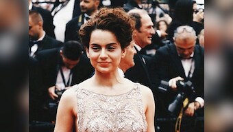 Cannes Film Festival 2018: Kangana Ranaut opts for embellished gown with messy hairdo for Day 2