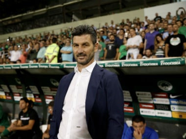 File photo of Panathinaikos coach Marinos Ouzounidis. Reuters