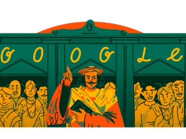 Google Doodle honours social reformer Raja Ram Mohan Roy. Image courtesy: Google
