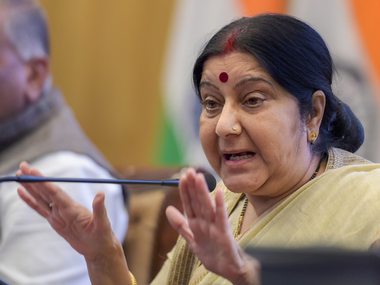 Sushma Swaraj says dialogue with Pakistan inappropriate 'when funeral processions are taking place on border' Sushma Swaraj says dialogue with Pakistan inappropriate 'when funeral processions are taking place on border'