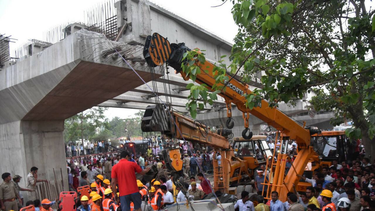 Varanasi flyover collapse updates 18 dead, but Yogi Adityanath claims