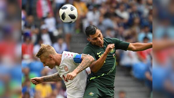 FIFA World Cup 2018: Australia's last-16 qualification hopes take a hit after draw with Denmark