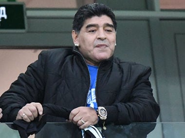 File image of Argentina's football legend Diego Maradona. AFP
