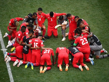 Panama's players are hoping to clinch a victory in their final tie of World Cup against Tunisia. AFP