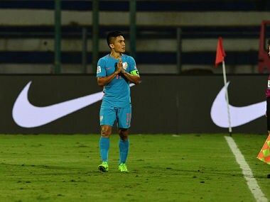 File image of Indian captain Sunil Chhetri. AFP