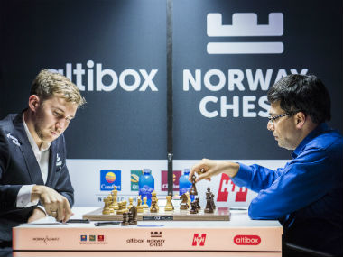 Norway Chess 2018: Viswanathan Anand beats Sergey Karjakin in exciting last round; Fabiano Caruana takes title Norway Chess 2018: Viswanathan Anand beats Sergey Karjakin in exciting last round; Fabiano Caruana takes title