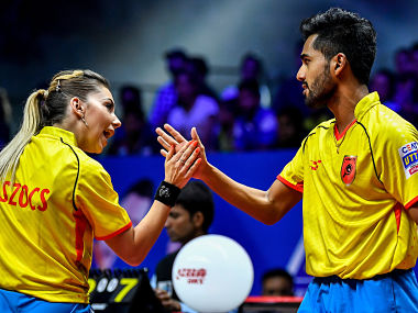 Ultimate Table Tennis 2018: Sanil Shetty, Bernadette Szocs power Falcons TTC to big win over Empowerji Challengers Ultimate Table Tennis 2018: Sanil Shetty, Bernadette Szocs power Falcons TTC to big win over Empowerji Challengers