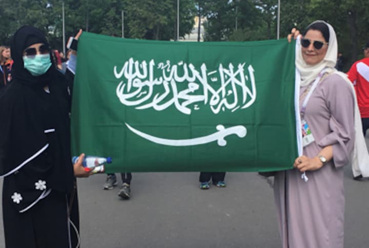 FIFA World Cup 2018: Saudi Arabian women rejoice in Russian stadiums after end of ban on attending football matches