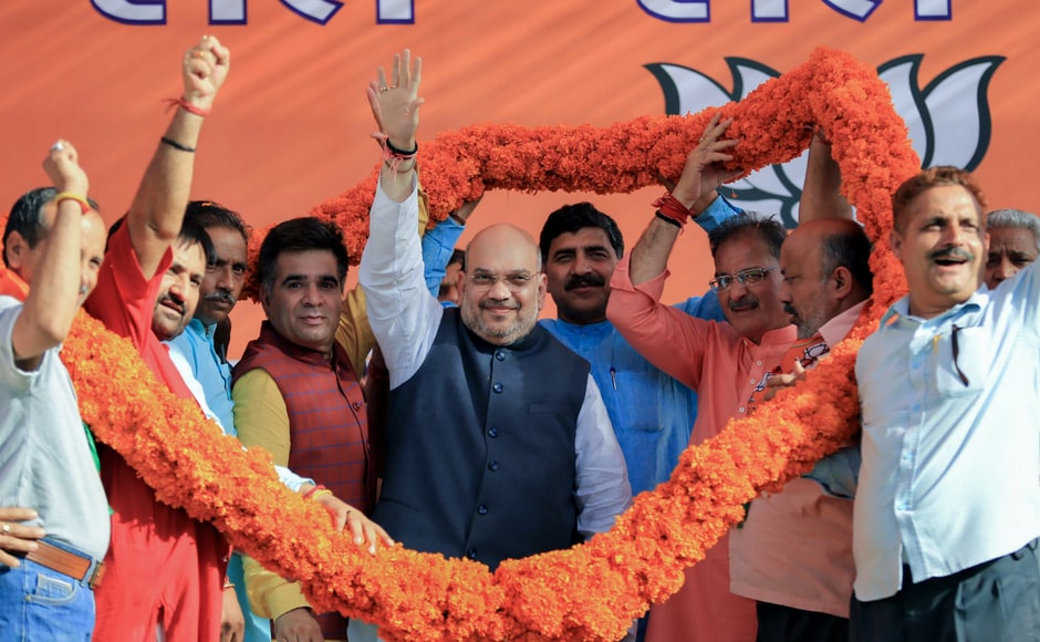 The BJP chief's visit came a few days after the party pulled support from PDP leader Mehbooba Mufti's government. Shah reviewed the party's preparedness ahead of 2019 Lok Sabha polls. PTI The BJP chief's visit came a few days after the party pulled support from PDP leader Mehbooba Mufti's government. Shah reviewed the party's preparedness ahead of 2019 Lok Sabha polls. PTI