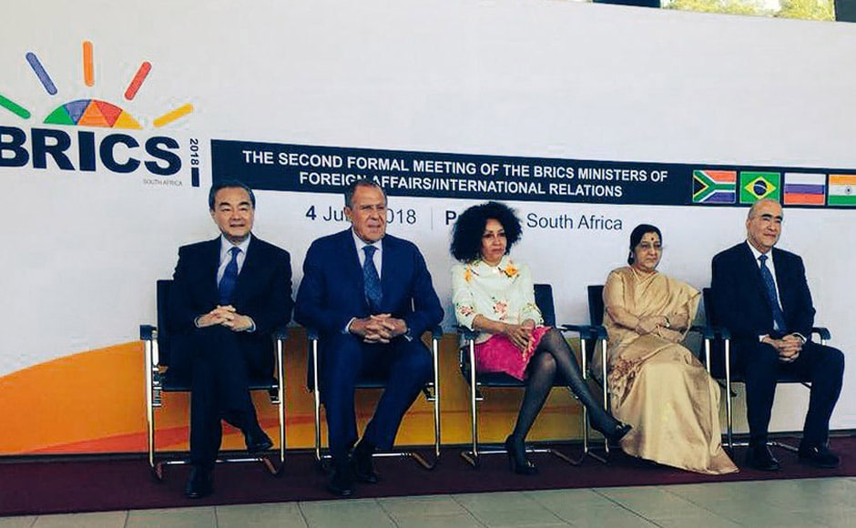 The meeting of the BRICS Ministers of Foreign Affairs was held in Pretoria, with the representatives from all five coutries in attendance. Swaraj expressed India's willingness to contribute towards co-operation between the nations that comprise BRICS and stressed on working together in a way that promotes development. Twitter@MEAIndia The meeting of the BRICS Ministers of Foreign Affairs was held in Pretoria, with the representatives from all five coutries in attendance. Swaraj expressed India's willingness to contribute towards co-operation between the nations that comprise BRICS and stressed on working together in a way that promotes development. Twitter@MEAIndia