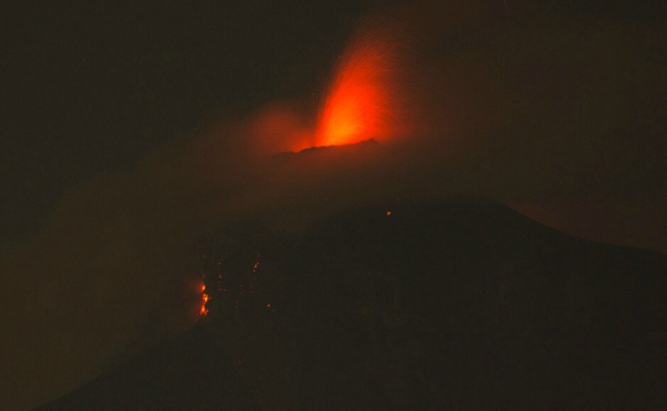 Ruth Rivas, who says she has two missing children, is consoled by a neighbor in a shelter near the Volcan de Fuego. AP Ruth Rivas, who says she has two missing children, is consoled by a neighbor in a shelter near the Volcan de Fuego. AP