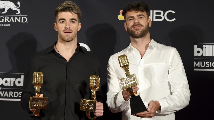 The Chainsmokers at the Billboard Music Awards . AP