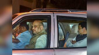 Amit Shah woos glamour, business and allies in Mumbai; BJP, Shiv Sena chiefs' private conversation lasts over an hour