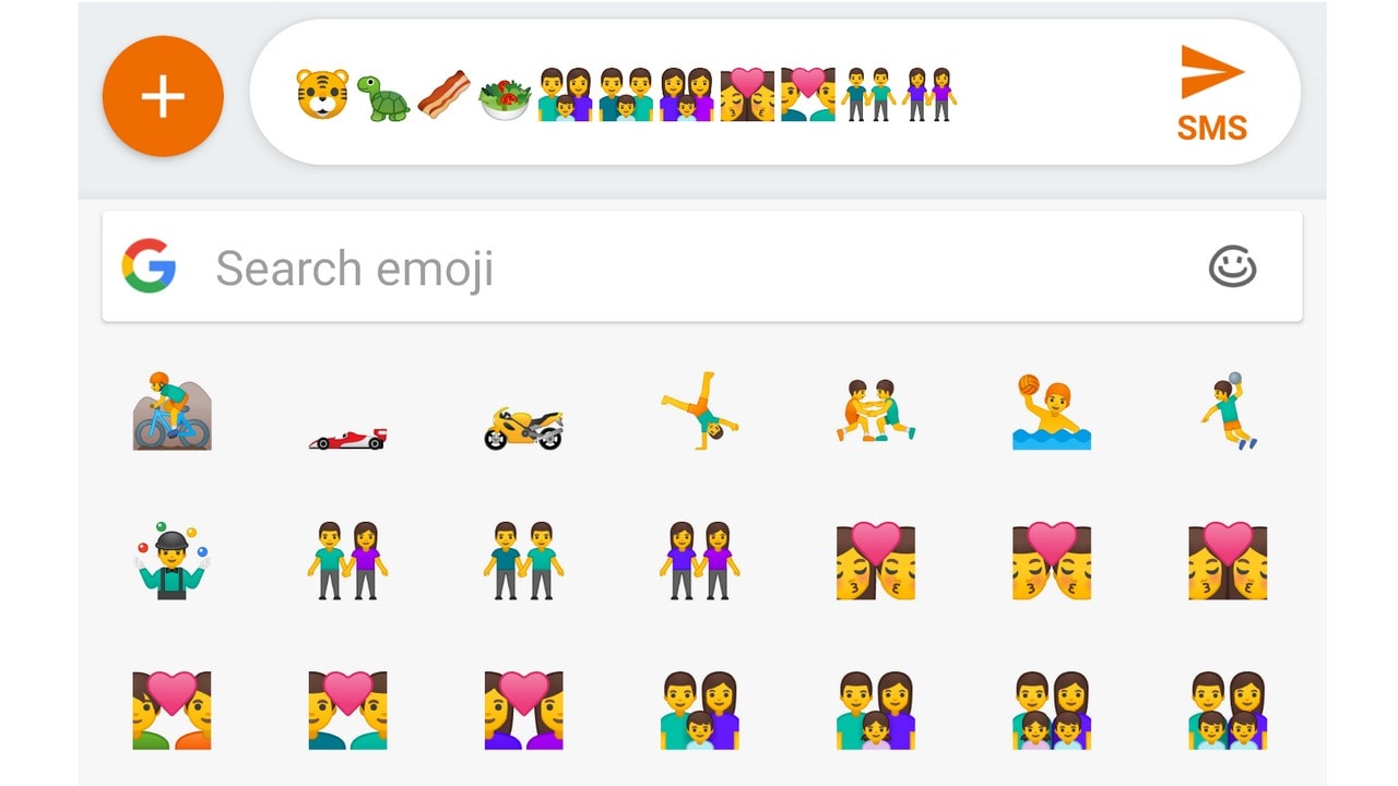 Android P developer preview 2 New Emoji