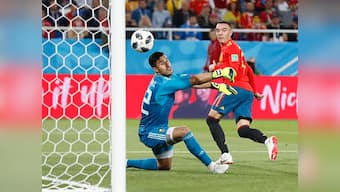 FIFA World Cup 2018: Iago Aspas' VAR-assisted equaliser helps Spain top Group B with draw against Morocco