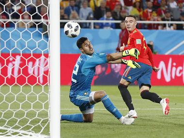 FIFA World Cup 2018: Iago Aspas' VAR-assisted equaliser helps Spain top Group B with draw against Morocco FIFA World Cup 2018: Iago Aspas' VAR-assisted equaliser helps Spain top Group B with draw against Morocco
