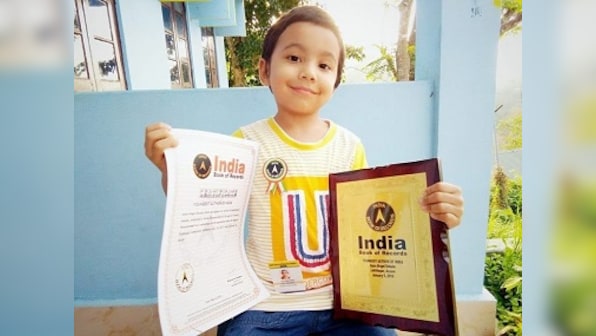 Four year-old Assam kid bestowed title of 'Youngest Author of India' by India Book of Records