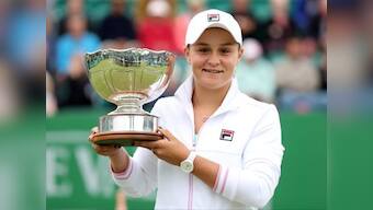Nottingham Open: Ashleigh Barty defeats Johanna Konta in three sets to clinch her first WTA title of 2018