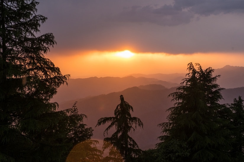 Beautiful Binsar sunsets