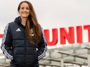 Manchester United have named Casey Stone as their new head coach of the women's team. Image courtesy: Twitter @ManUtd
