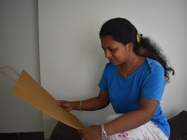 Catherine Philips, who runs a small paper and cloth-making business. Image courtesy Ashvita Singh