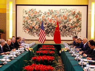 US Commerce Secretary Wilbur Ross and Chinese Vice-Premier Liu He hold talks. AP