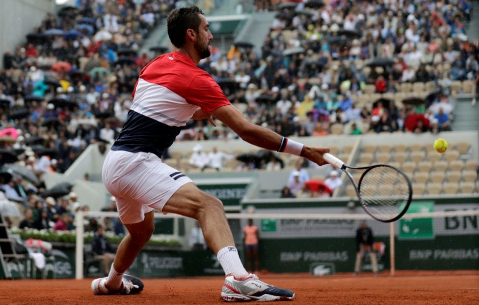 Croatia's Marin Cilic was facing Argentina's Juan Martin del Potro in the quarter-finals as well. Their last-eight match was level at 6-6 (5/5) in a first-set tie-break on Court Suzanne Lenglen after Del Potro had earlier missed five break points. AFP Croatia's Marin Cilic was facing Argentina's Juan Martin del Potro in the quarter-finals as well. Their last-eight match was level at 6-6 (5/5) in a first-set tie-break on Court Suzanne Lenglen after Del Potro had earlier missed five break points. AFP