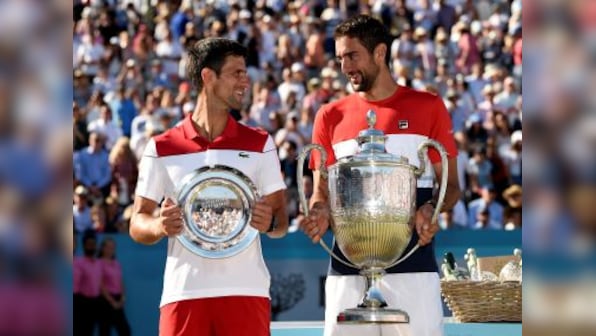 Queen's Club Championships: Marin Cilic saves match point, fights back to defeat Novak Djokovic for 18th career title
