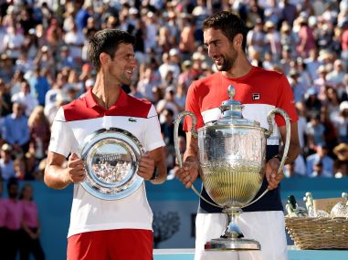 Queen's Club Championships: Marin Cilic saves match point, fights back to defeat Novak Djokovic for 18th career title Queen's Club Championships: Marin Cilic saves match point, fights back to defeat Novak Djokovic for 18th career title