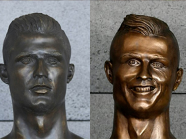 Cristiano Ronaldo's controversial bronze bust at Madeira airport replaced after request from player's entourage Cristiano Ronaldo's controversial bronze bust at Madeira airport replaced after request from player's entourage