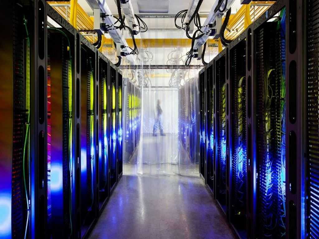 Servers inside a Google data centre. Image: Google